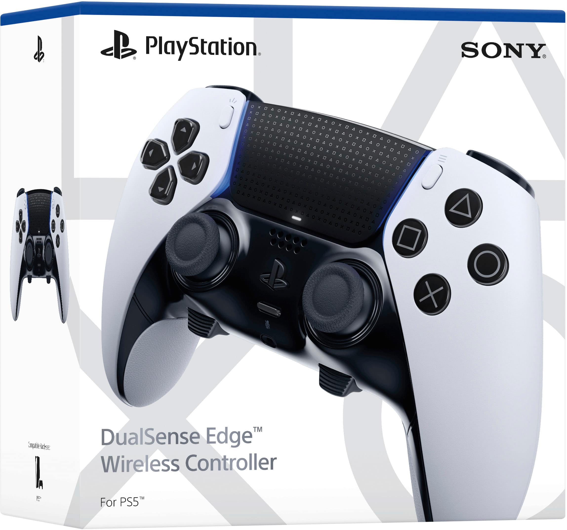 Sony DualSense Edge Wireless Controller Black White 1000035016 