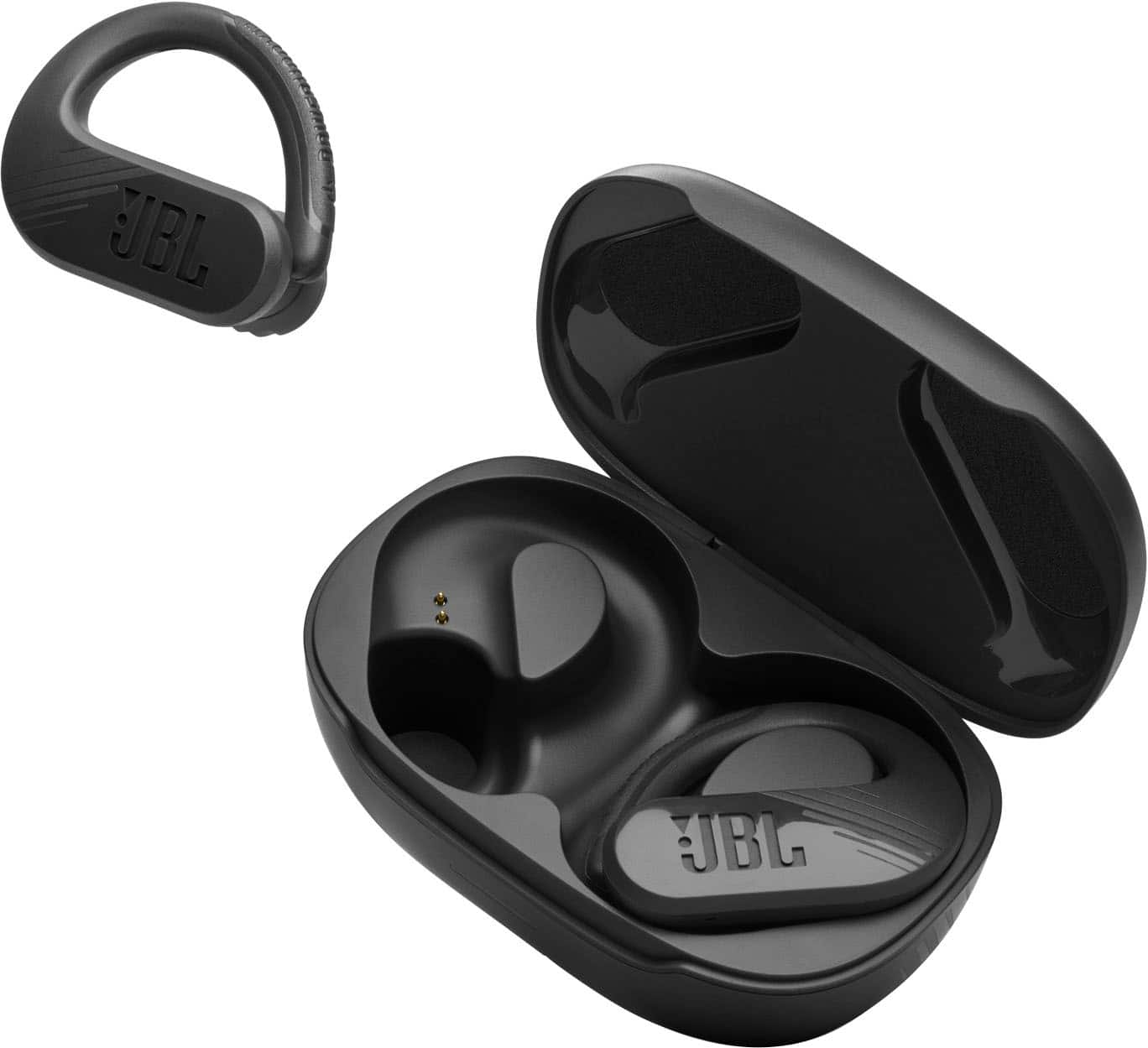 Angle. JBL - Endurance Peak 3 Dust and Waterproof True Wireless Active Earbuds - Black.