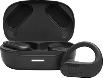 JBL - Endurance Peak 3 Dust and Waterproof True Wireless Active Earbuds - Black - Front_Zoom
