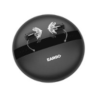 Eargo - 7 Self-Fitting OTC CIC Hearing Aid - Black - Front_Zoom