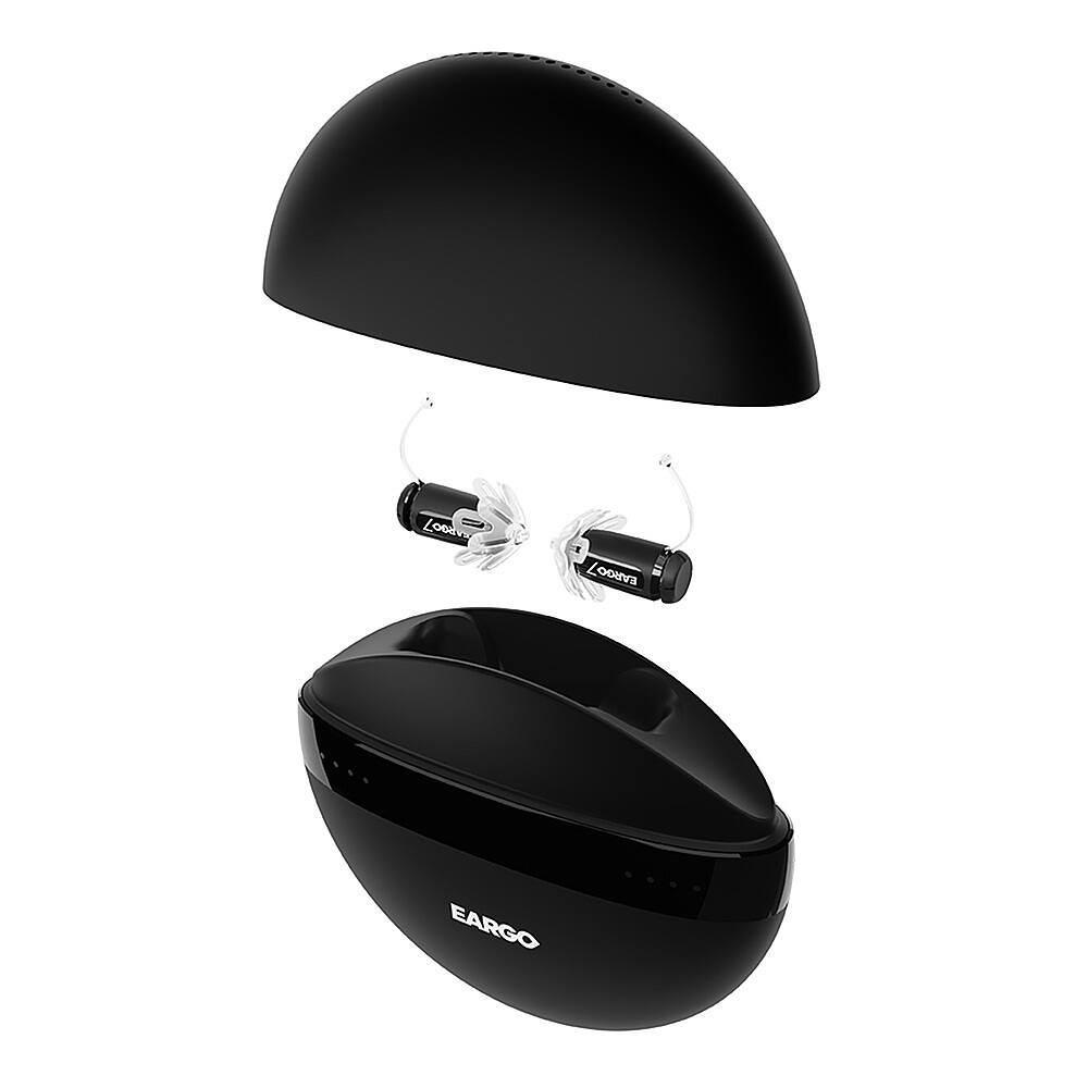 Alt View 16. Eargo - 7 Self-Fitting OTC CIC Hearing Aid - Black.