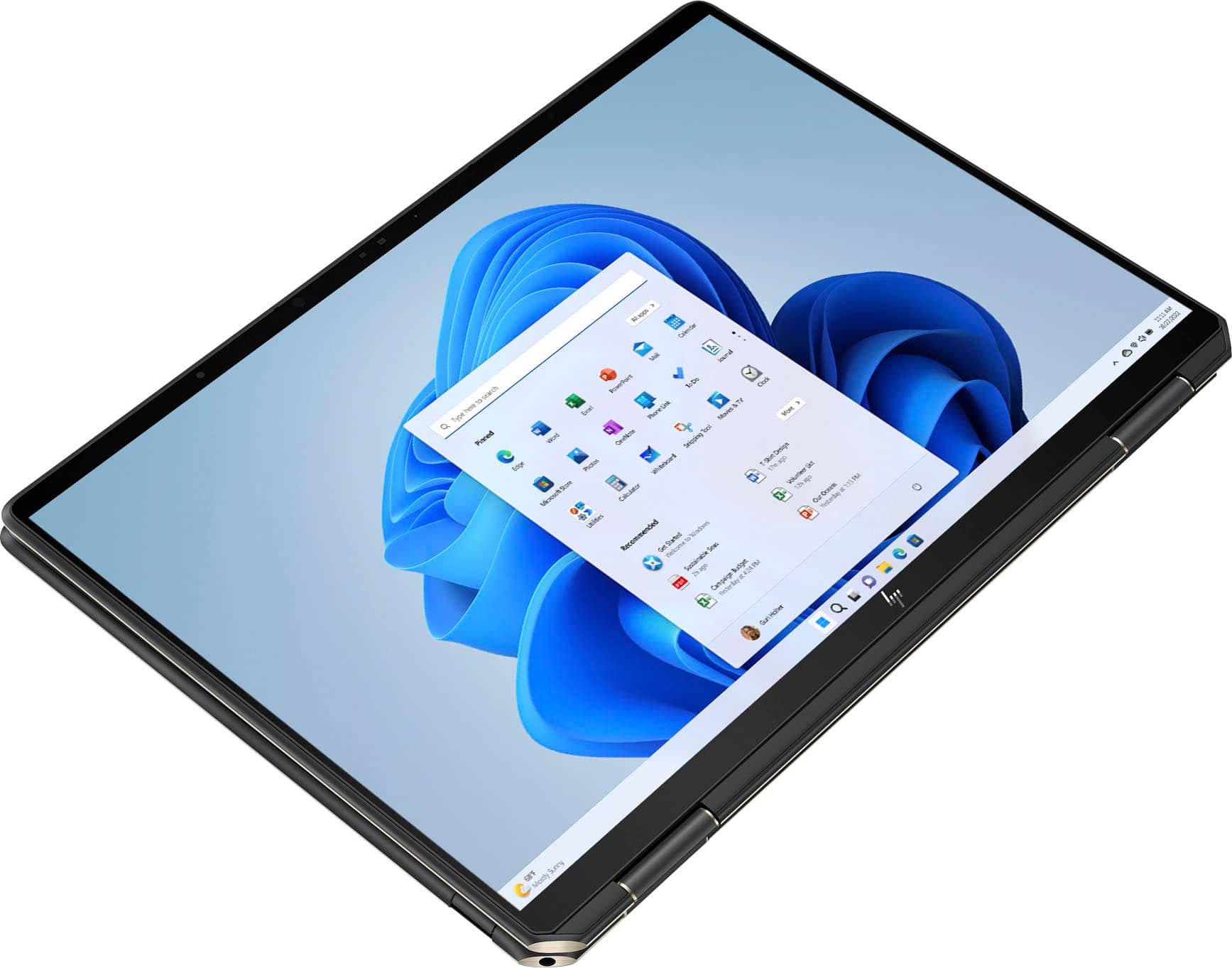 Alt View 4. HP - Spectre 2-in-1 13.5" 3K2K OLED Touch-Screen Laptop - Intel Evo Platform - Core i7 - 16GB Memory - 1TB SSD - Nightfall Black.