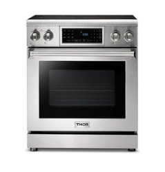 Thor Kitchen - 4.55 Cu. Ft. Freestanding Electric Range with Self Cleaning - Silver - Front_Zoom