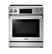 Alt View 19. Thor Kitchen - 4.55 Cu. Ft. Freestanding Electric Range with Self Cleaning - Silver.