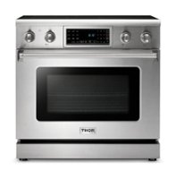 Thor Kitchen - 6.0 Cu. Ft. Freestanding Electric Range with Self Cleaning - Silver - Front_Zoom