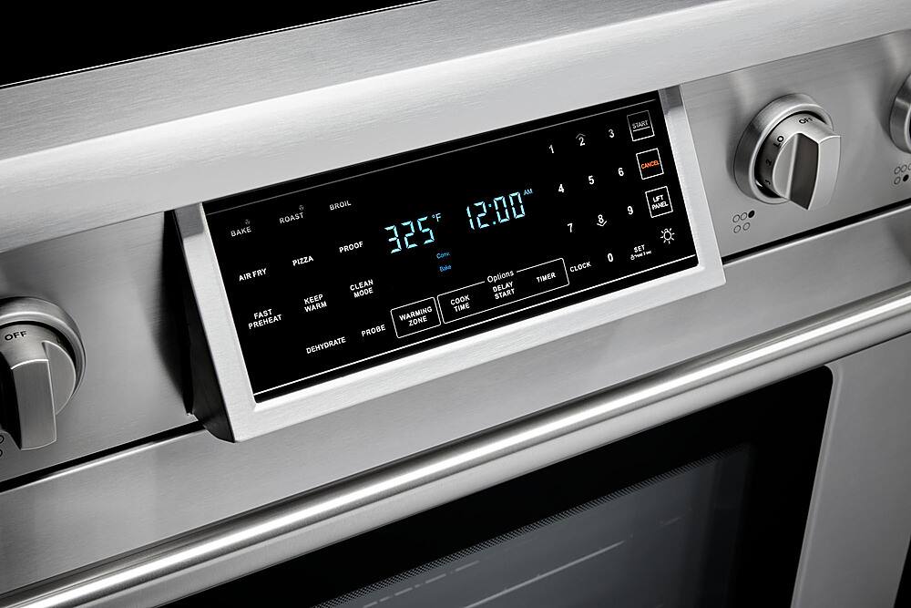 Alt View 15. Thor Kitchen - 6.0 Cu. Ft. Freestanding Electric Range with Self Cleaning - Silver.