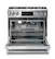 Alt View 16. Thor Kitchen - 6.0 cu. Ft. Freestanding Gas Range with True Convection and Self Cleaning - Silver.