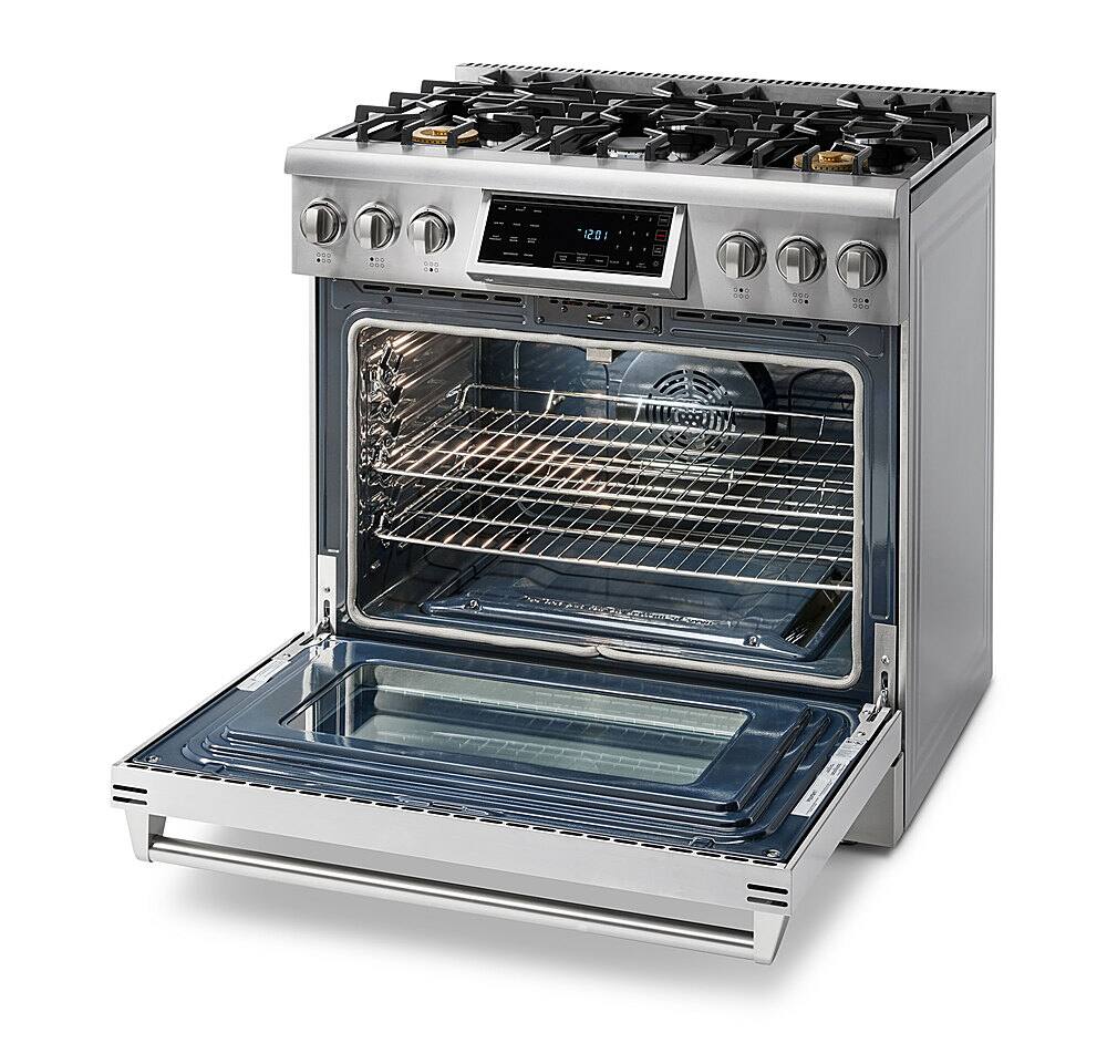 Thor Kitchen 6.0 cu. Ft. Freestanding Gas Range with True Convection and Self Cleaning Silver
