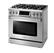 Angle. Thor Kitchen - 6.0 cu. Ft. Freestanding LP Gas Range with True Convection and Self Cleaning - Stainless Steel.