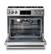 Alt View 12. Thor Kitchen - 6.0 cu. Ft. Freestanding LP Gas Range with True Convection and Self Cleaning - Stainless Steel.