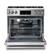 Alt View 17. Thor Kitchen - 6.0 cu. Ft. Freestanding LP Gas Range with True Convection and Self Cleaning - Stainless Steel.