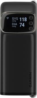 Front. Garmin - Index BPM - Wi-Fi Smart Blood Pressure Monitor - Black.