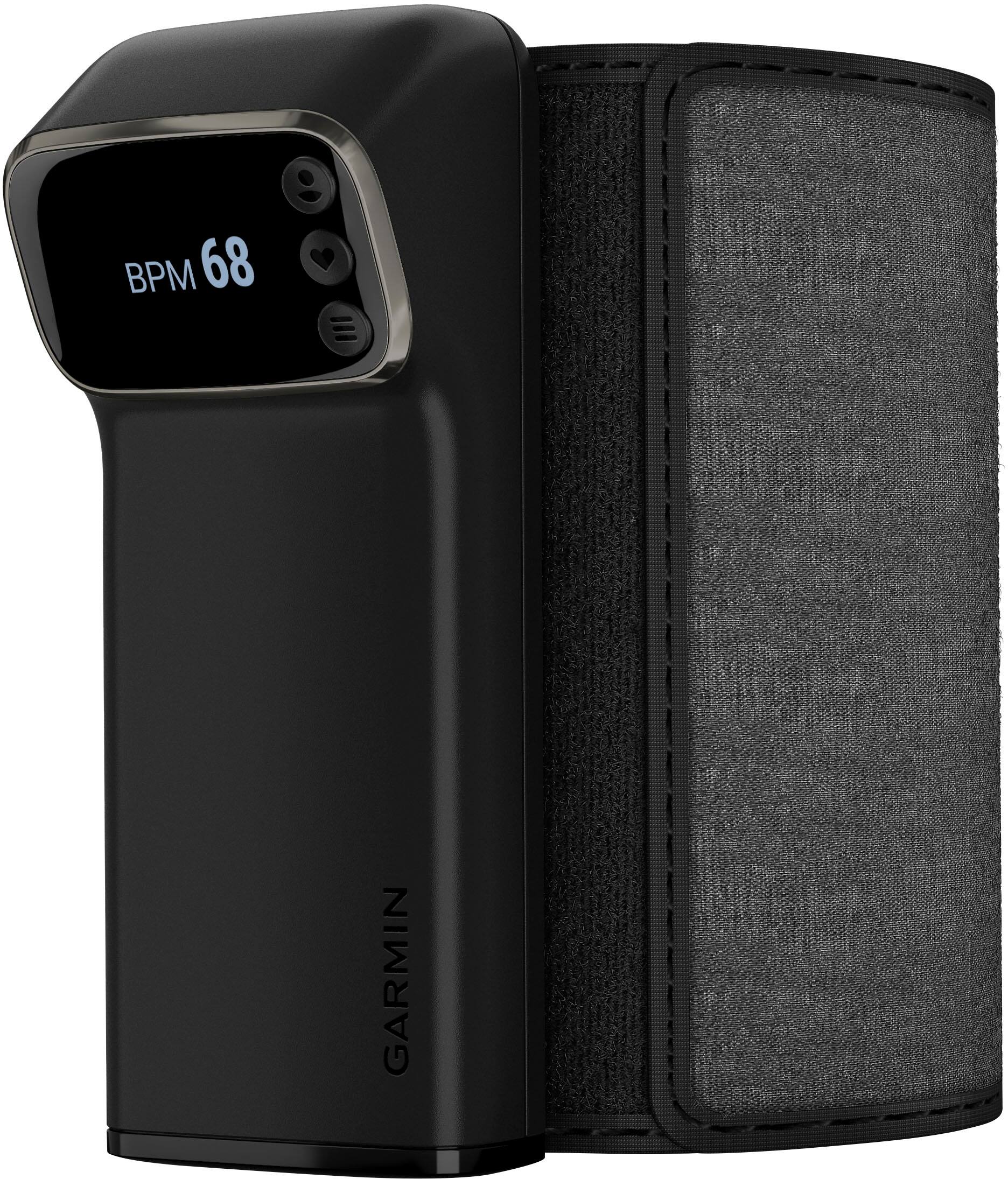 Left. Garmin - Index BPM - Wi-Fi Smart Blood Pressure Monitor - Black.