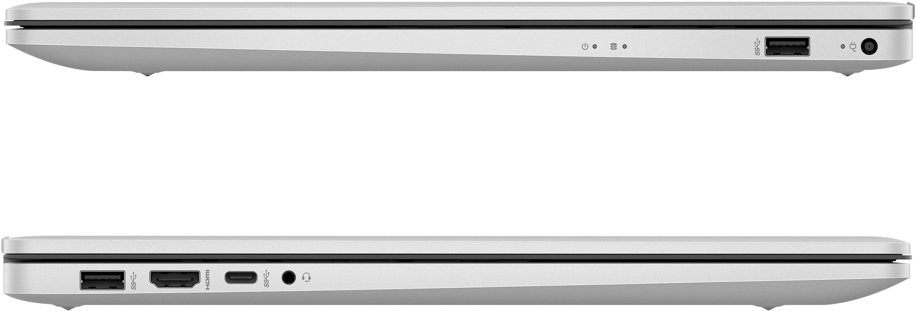 Alt View 1. HP - 17.3" HD+ Laptop - Intel Core i3 - 8GB Memory - 256GB SSD - Natural Silver.