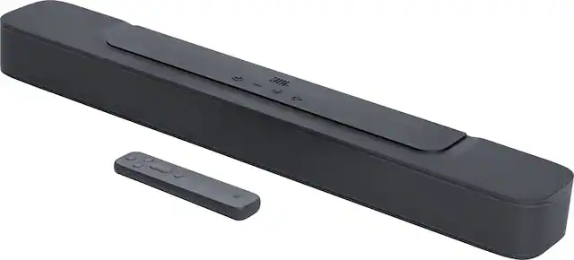 Front. JBL - 2.0 Channel All-in-One Soundbar (MK2) - Black.