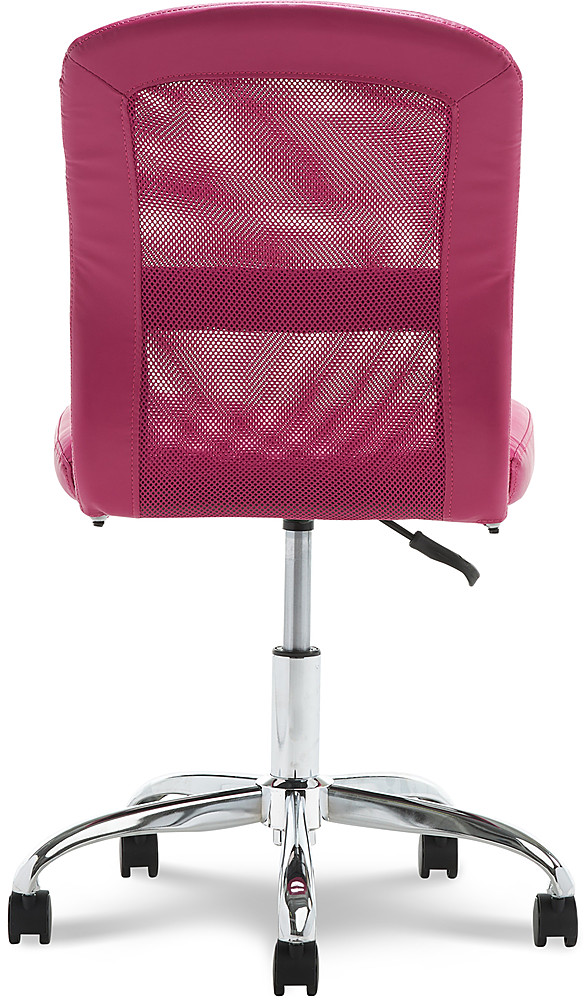 Serta Essentials Pink Upholstered Swivel Office Chair