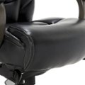 Alt View Zoom 14. La-Z-Boy - Delano Big & Tall Bonded Leather Executive Chair - Jet Black/Gray Wood.