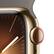 Alt View 12. Apple - Apple Watch Series 9 (GPS + Cellular) 41mm Gold Stainless Steel Case with Clay Sport Band with Blood Oxygen - M/L - Gold.