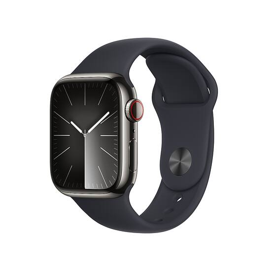 Buy Apple Watch Series 9 GPS, 41mm Midnight Aluminum Case with Midnight  Sport Band - M/L - Apple