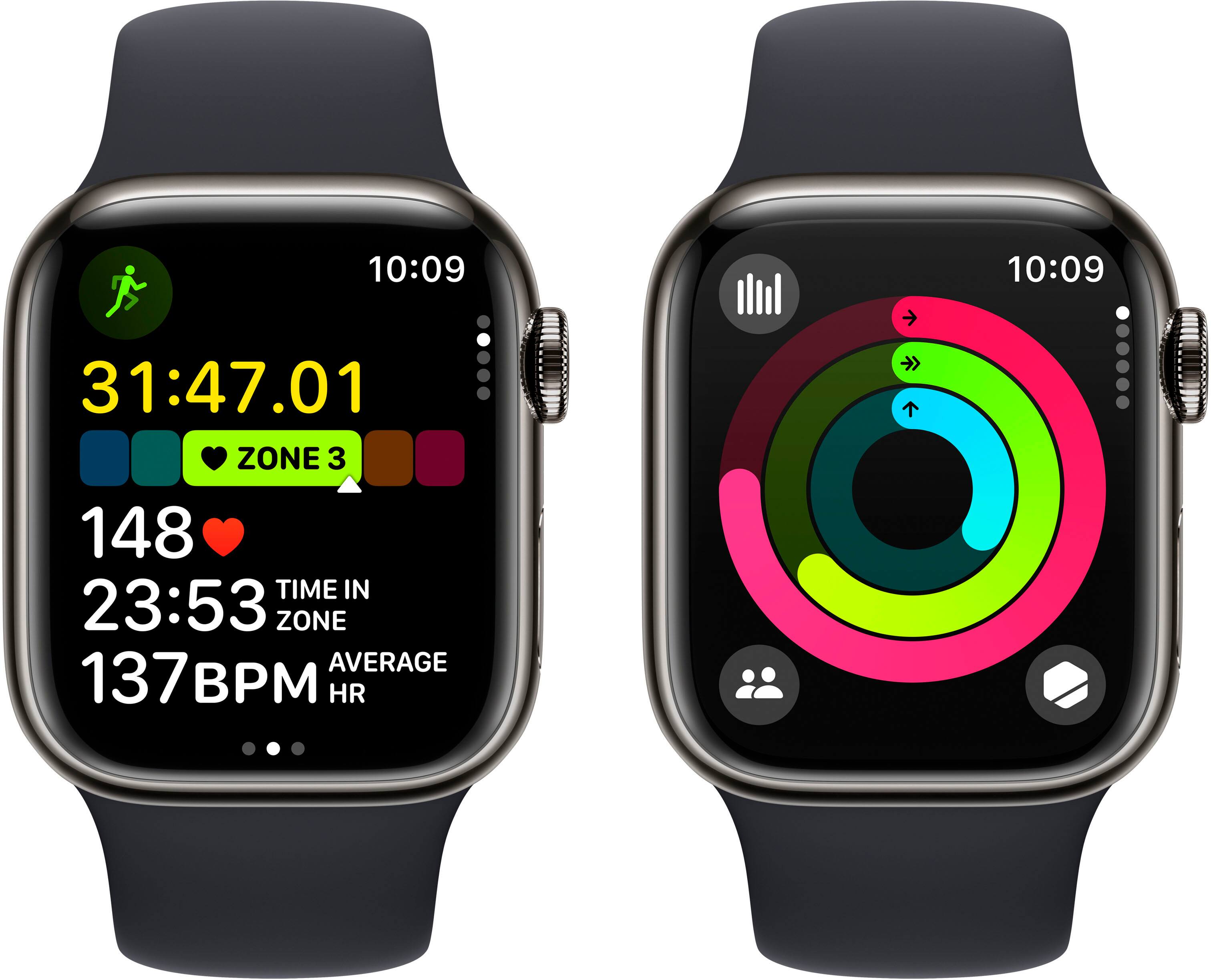 The text on the image reads: "10:09 31:47.01 ZONE 3 148 TIME IN 23:53 ZONE AVERAGE 137 BPM HR +". This text is grouped as follows:

1. Time: 10:09
2. Activity duration: 31:47.01
3. Zone: 3
4. Time in zone: 23:53
5. Zone average: 137 BPM
6. Heart rate: +