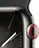 Alt View 12. Apple - Apple Watch Series 9 (GPS + Cellular) 41mm Graphite Stainless Steel Case with Midnight Sport Band w/ Blood Oxygen - M/L - Graphite.