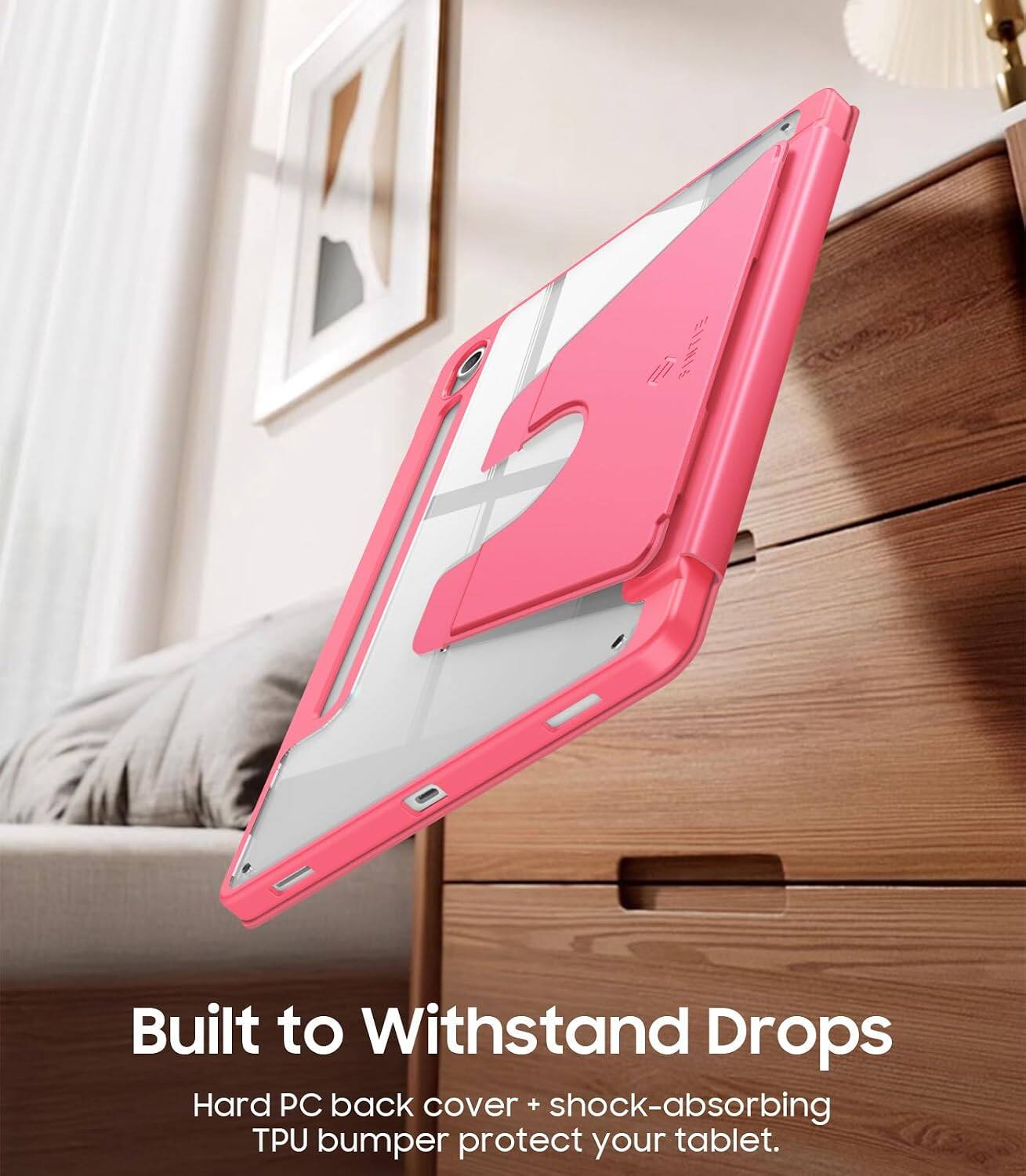 Built to Withstand Drops

Hard PC back cover + shock-absorbing TPU bumper protect your tablet.