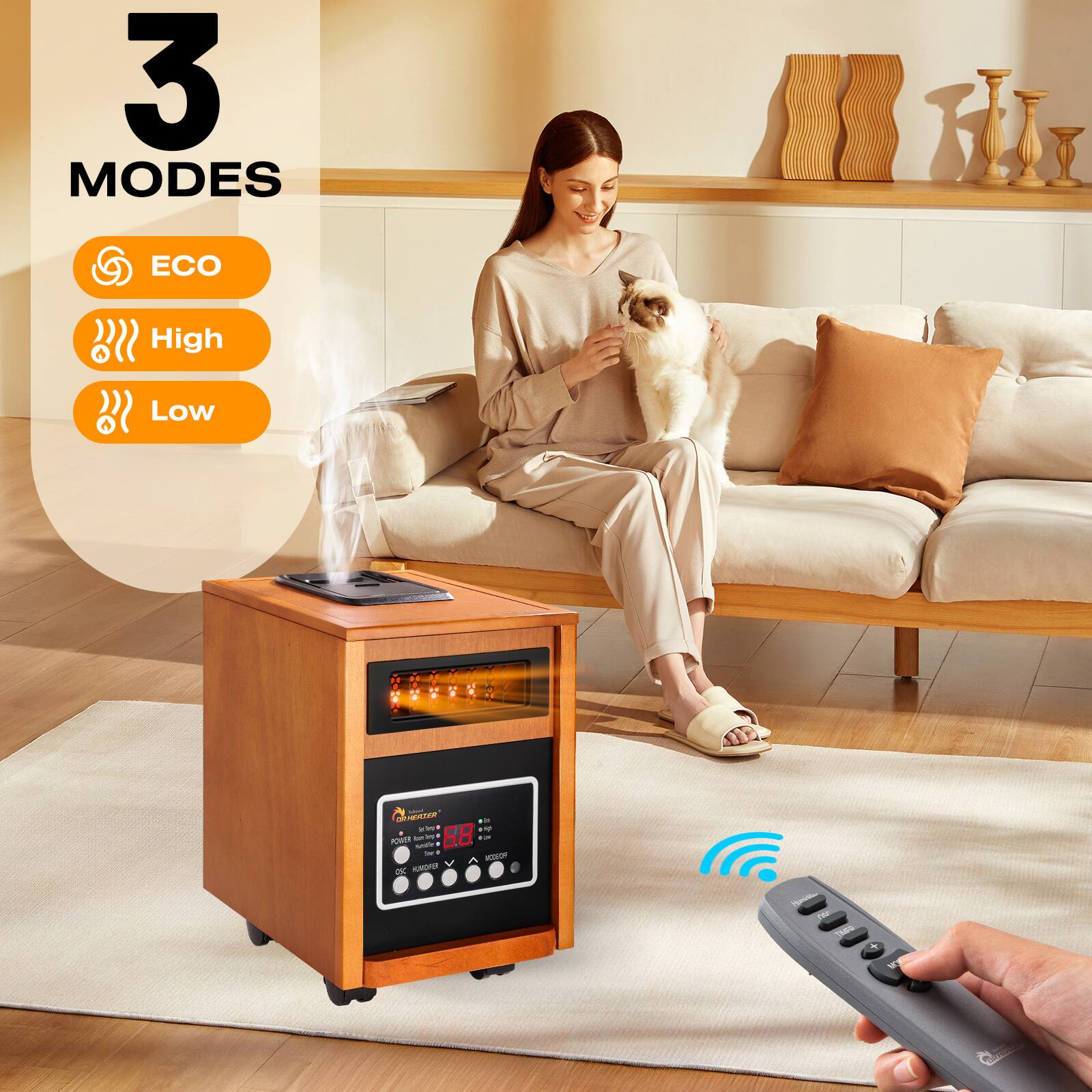 3 MODES  
ECO  
High  
Low  

68 KON