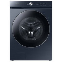 Samsung - Open Box BESPOKE 5.3 cu. ft. Ultra Capacity Front Load Washer with AI OptiWash and Auto Dispense - Brushed Navy - Front_Zoom