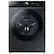 Front. Samsung - Open Box BESPOKE 5.3 cu. ft. Ultra Capacity Front Load Washer with Super Speed Wash and AI Smart Dial - Brushed Black.