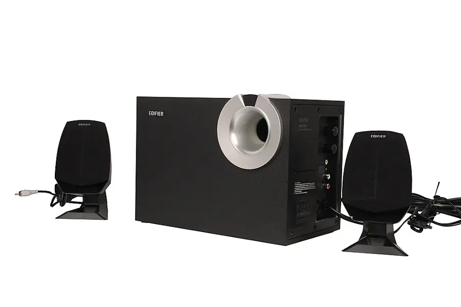 Alt View 11. Edifier - M201BT 2.1 Bluetooth Multimedia Speaker System (3-Piece) - Black.