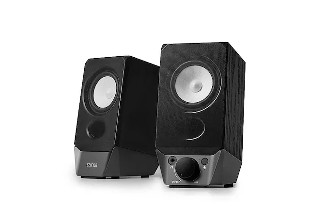Front. Edifier - R19BT 2.0 Bluetooth Bookshelf Speakers (Pair) - Black.