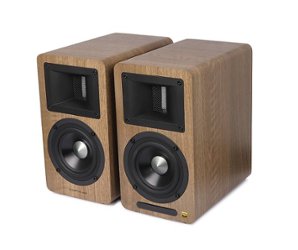Edifier - Airpulse A80 Hi-Res Active Speaker System (Pair) - Wood - Front_Zoom