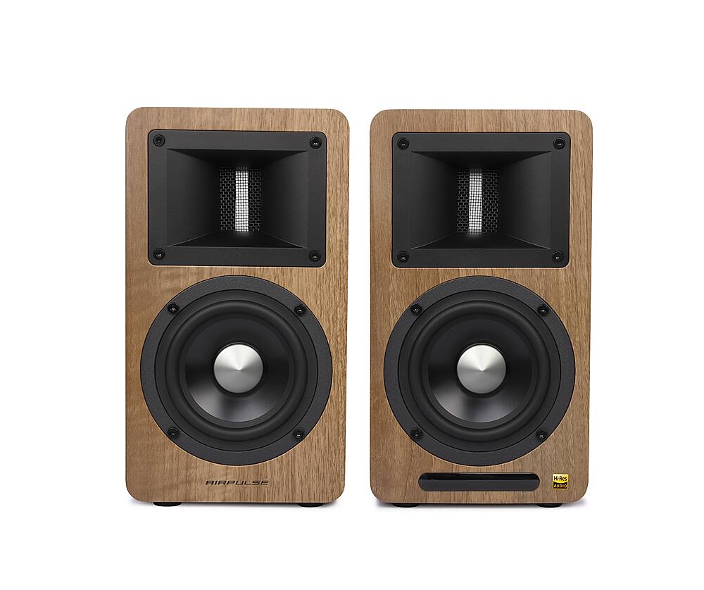 Alt View 12. Edifier - Airpulse A80 Hi-Res Active Speaker System (Pair) - Wood.