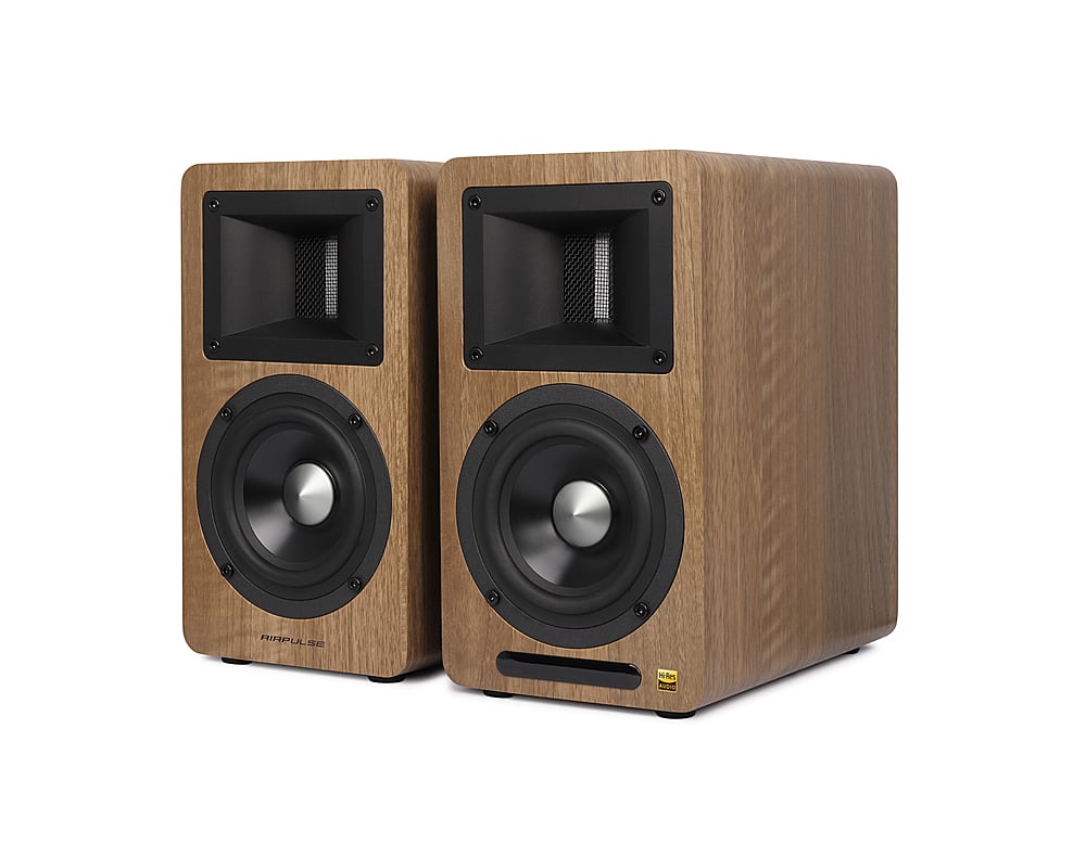 Alt View 13. Edifier - Airpulse A80 Hi-Res Active Speaker System (Pair) - Wood.