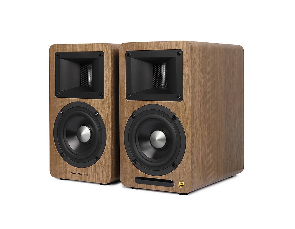 Alt View 13. Edifier - Airpulse A80 Hi-Res Active Speaker System (Pair) - Wood.