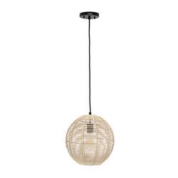 Lalia Home Ball Shaped Rattan Pendant - Rattan - Front_Zoom