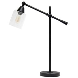Lalia Home Vertically Adjustable Desk Lamp - Black - Front_Zoom