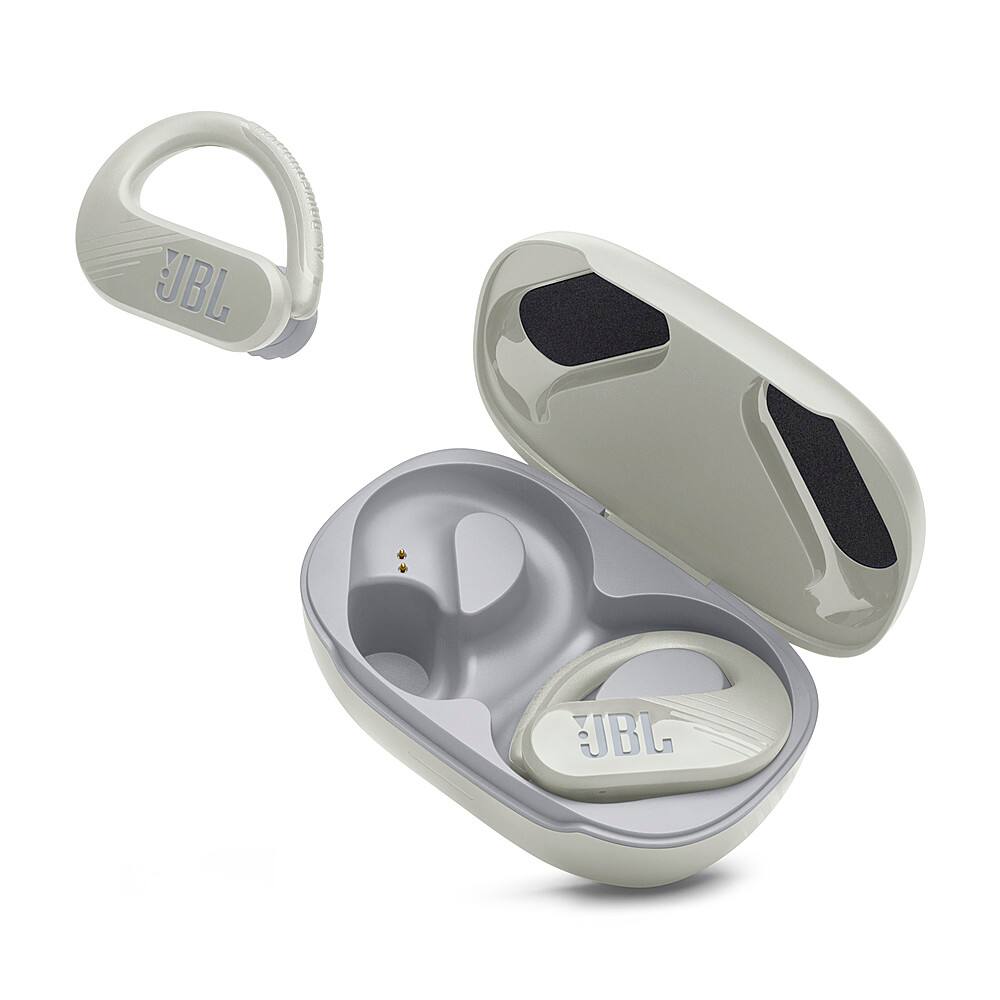 Angle. JBL - Endurance Peak 3 Dust and Waterproof True Wireless Active Earbuds - 2023 - White.