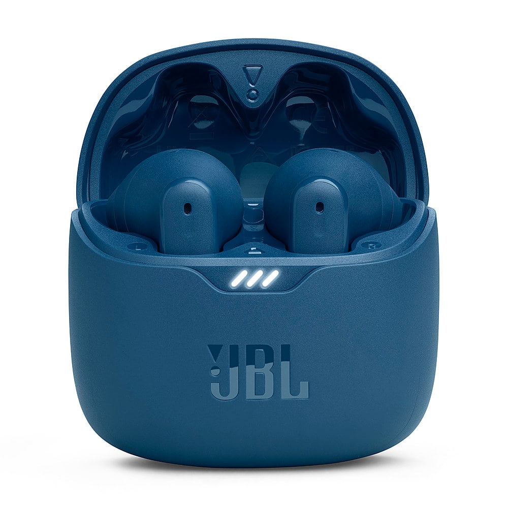 Alt View 13. JBL - Tune Flex True Wireless Noise Cancelling Earbuds - Blue.