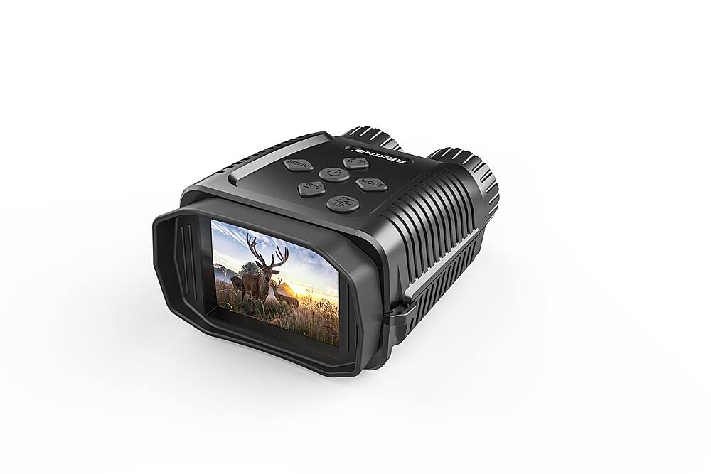 Left. Rexing - B1 Mini 10 X 24 Digital Binoculars - Black.