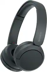 Front. Sony - WH-CH520 Wireless Headphone with Microphone - Black.