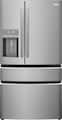 Frigidaire - Gallery 36 in. Wide 21.5 Cu. Ft. 4-Door French Door Counter-Depth Refrigerator - Smudge Proof Stainless Steel