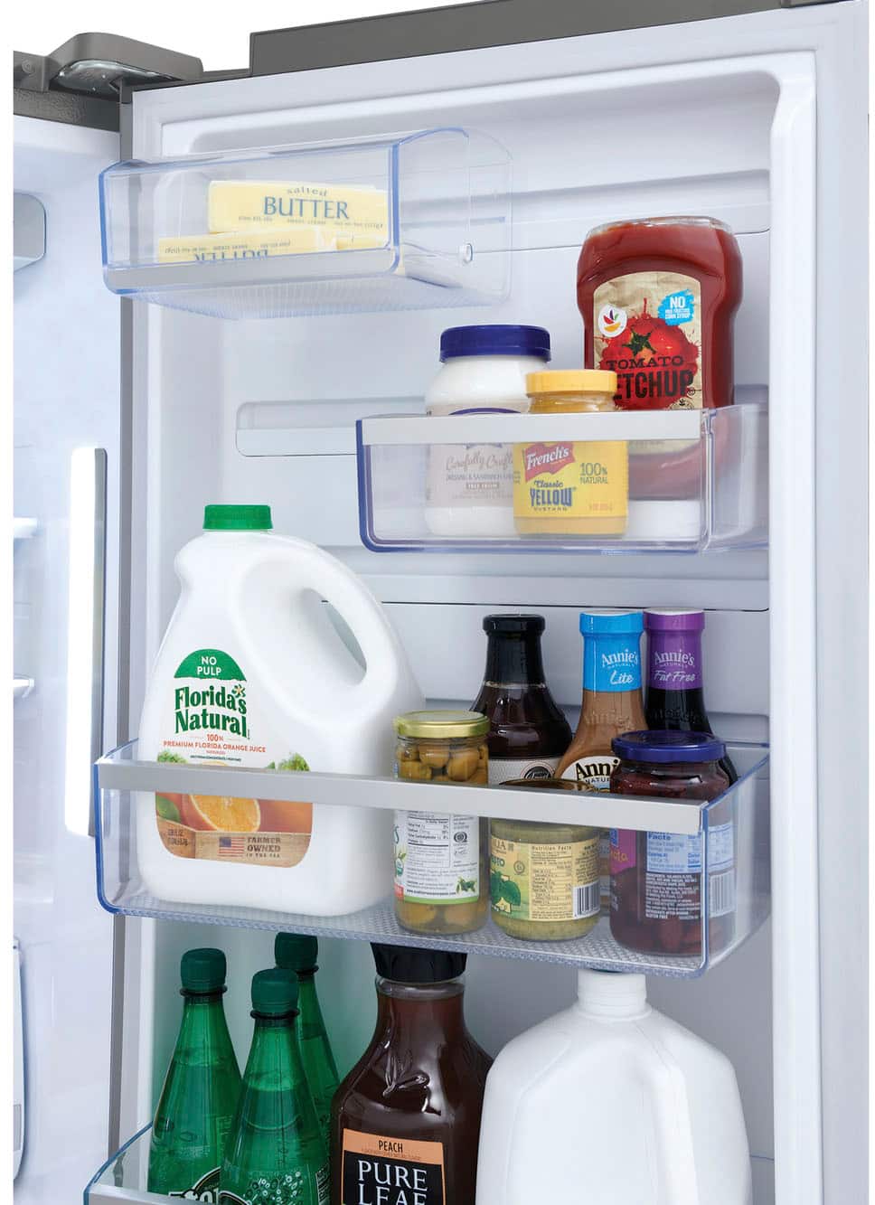 Alt View 11. Frigidaire - 21.5 Cu. Ft. 4-Door French Door Counter-Depth Refrigerator - Stainless Steel.