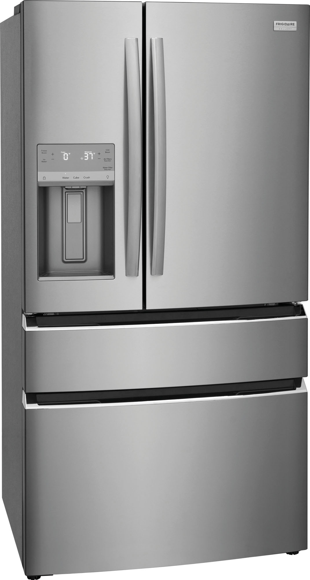 Whirlpool 19.4-cu ft 4-Door Counter-depth French Door Refrigerator with Ice  Maker (Fingerprint-resistant Stainless Finish) ENERGY STAR in the French  Door Refrigerators department at