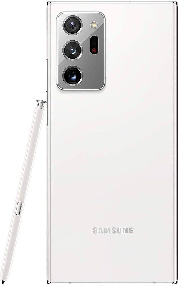 Angle. Samsung - Pre-Owned Galaxy Note20 Ultra 5G 128GB (Unlocked) - Mystic White.