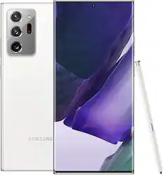 Samsung - Pre-Owned Excellent Galaxy Note20 Ultra 5G 128GB (Unlocked) - Mystic White - Front_Zoom