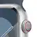 Alt View 12. Apple - Apple Watch Series 9 (GPS + Cellular) 45mm Silver Aluminum Case with Storm Blue Sport Band with Blood Oxygen - M/L - Silver.