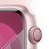 Alt View 12. Apple - Apple Watch Series 9 (GPS + Cellular) 45mm Pink Aluminum Case with Light Pink Sport Band with Blood Oxygen Feature - M/L - Pink.