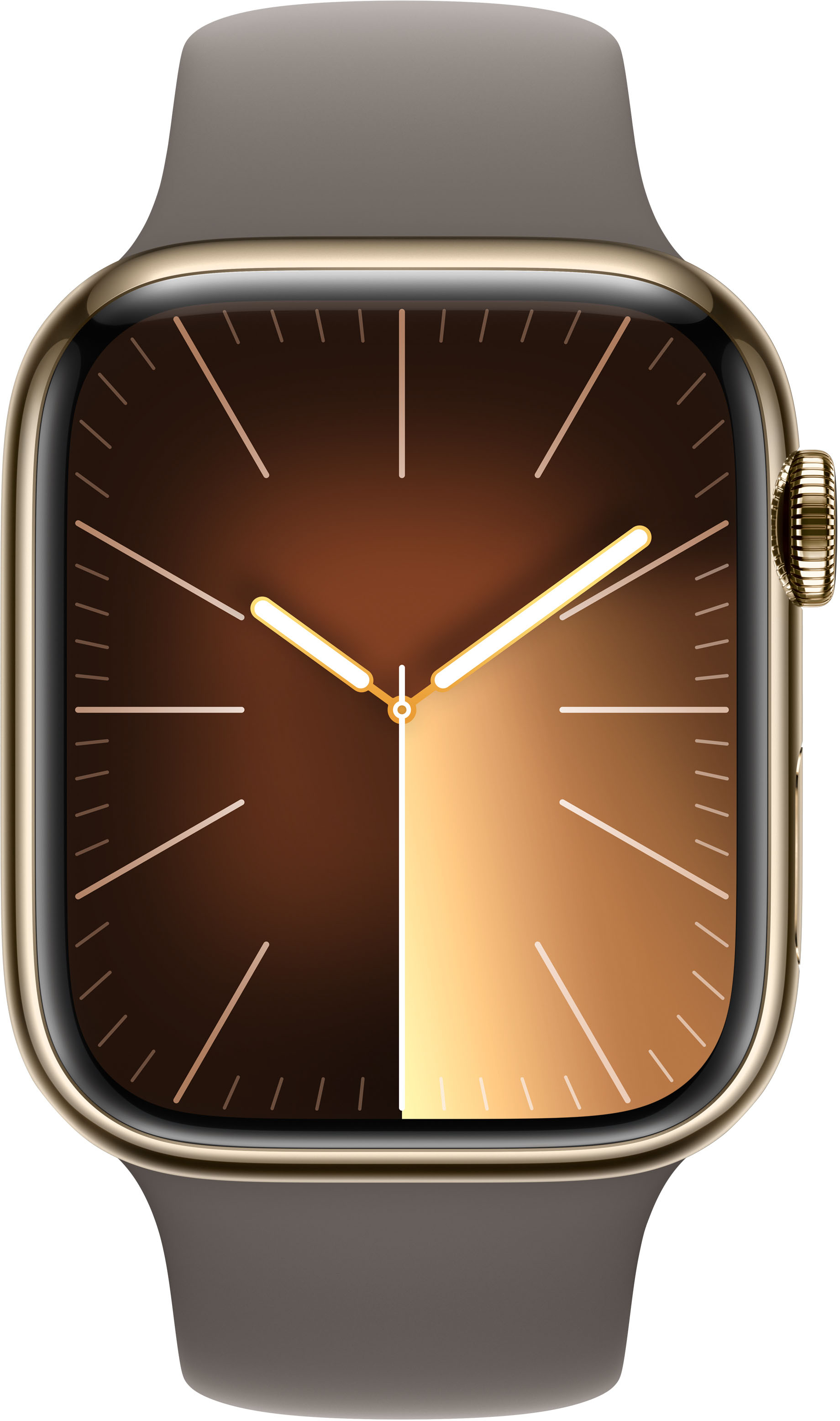 Apple Watch Series 9 (GPS + Cellular) 45mm Gold Stainless Steel Case with  Clay Sport Band M/L Gold MRMT3LL/A - Best Buy