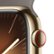 Alt View 12. Apple - Apple Watch Series 9 (GPS + Cellular) 45mm Gold Stainless Steel Case with Clay Sport Band with Blood Oxygen - M/L - Gold.